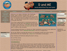 Tablet Screenshot of dandmewoodtoys.com